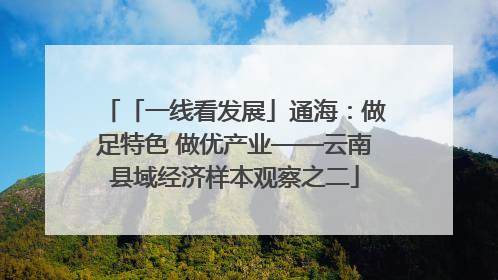 「一线看发展」通海：做足特色 做优产业——云南县域经济样本观察之二