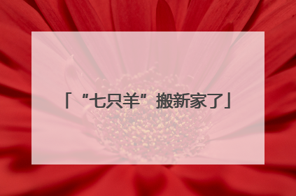 “七只羊”搬新家了