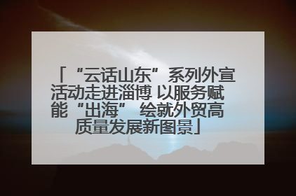 “云话山东”系列外宣活动走进淄博 以服务赋能“出海” 绘就外贸高质量发展新图景