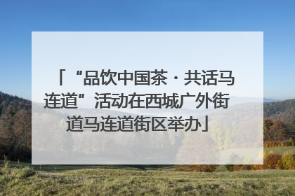 “品饮中国茶・共话马连道”活动在西城广外街道马连道街区举办