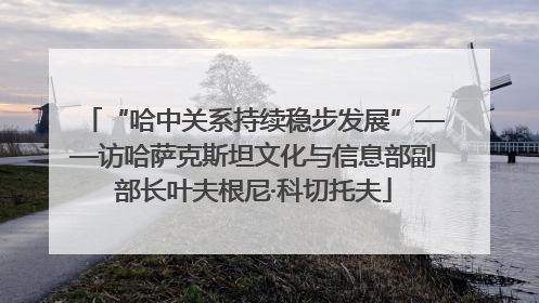“哈中关系持续稳步发展”——访哈萨克斯坦文化与信息部副部长叶夫根尼·科切托夫