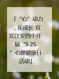 “心”动力，乐成长 宜宾江安四中开展“5·25”心理健康日活动