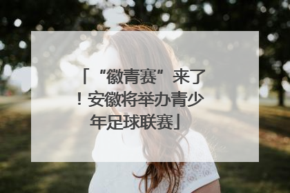 “徽青赛”来了！安徽将举办青少年足球联赛