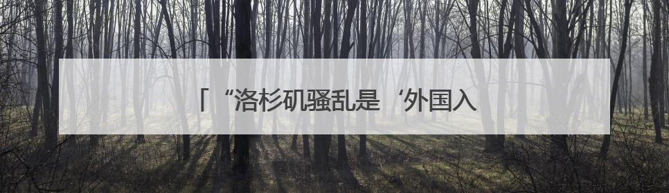 “洛杉矶骚乱是‘外国入侵’”！特朗普最新发声