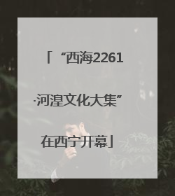 “西海2261·河湟文化大集”在西宁开幕