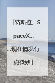 特斯拉、SpaceX……现在情况有点微妙