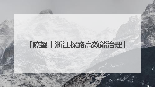 瞭望丨浙江探路高效能治理