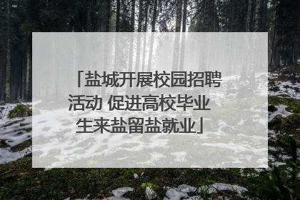 盐城开展校园招聘活动 促进高校毕业生来盐留盐就业