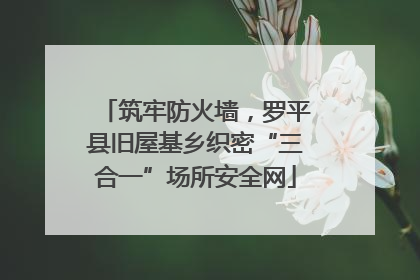 筑牢防火墙，罗平县旧屋基乡织密“三合一”场所安全网