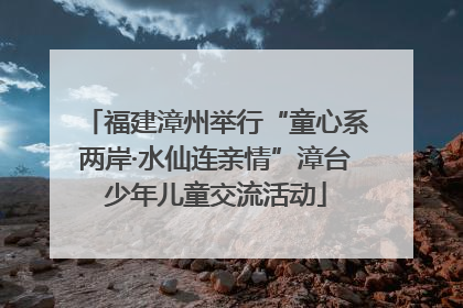 福建漳州举行“童心系两岸·水仙连亲情”漳台少年儿童交流活动
