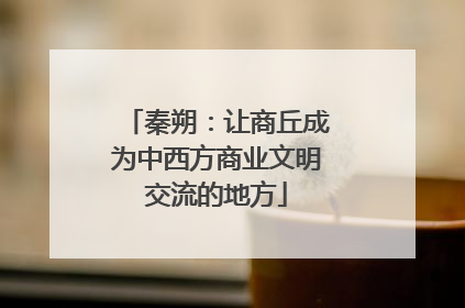 秦朔：让商丘成为中西方商业文明交流的地方