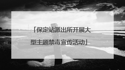 保定站派出所开展大型主题禁毒宣传活动