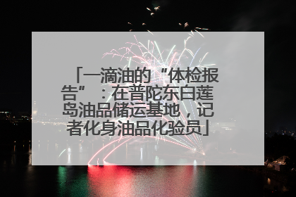 一滴油的“体检报告”：在普陀东白莲岛油品储运基地，记者化身油品化验员