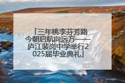 三年桃李芬芳路 今朝启航向远方——庐江裴岗中学举行2025届毕业典礼