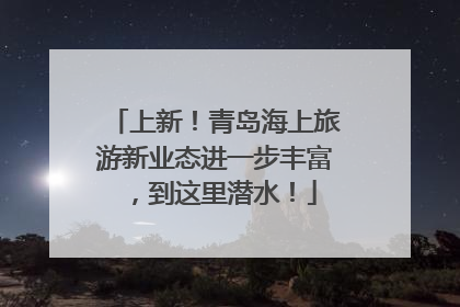 上新！青岛海上旅游新业态进一步丰富，到这里潜水！