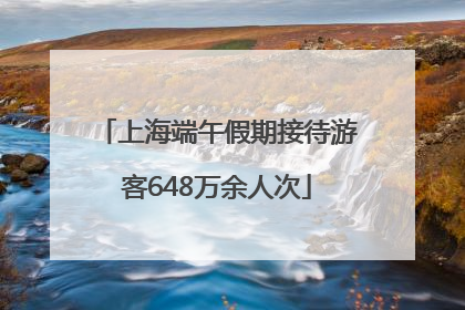 上海端午假期接待游客648万余人次
