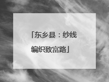 东乡县：纱线编织致富路