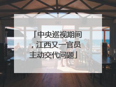 中央巡视期间，江西又一官员主动交代问题