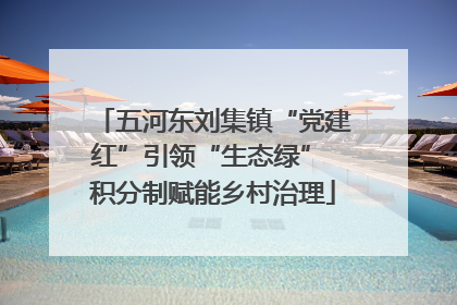 五河东刘集镇“党建红”引领“生态绿” 积分制赋能乡村治理