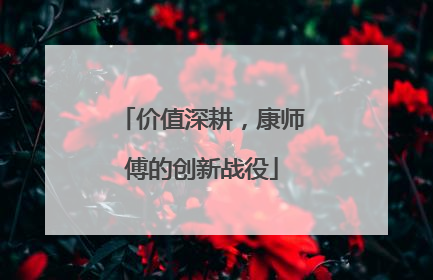 价值深耕，康师傅的创新战役