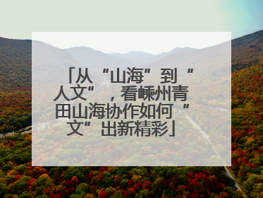 从“山海”到“人文”，看嵊州青田山海协作如何“文”出新精彩
