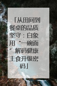 从田间到餐桌的品质坚守：白象用“一碗面”解码健康主食升级密码
