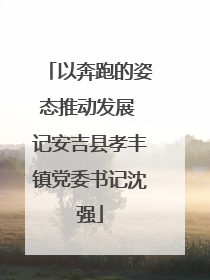 以奔跑的姿态推动发展 记安吉县孝丰镇党委书记沈强