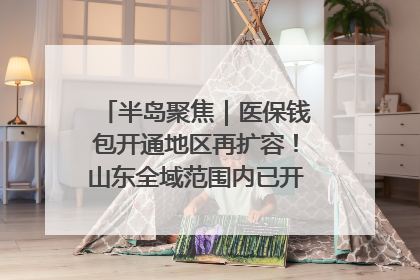半岛聚焦｜医保钱包开通地区再扩容！山东全域范围内已开通，有何用处？如何操作？速戳→