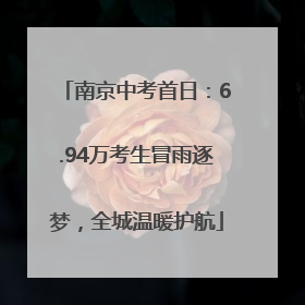 南京中考首日：6.94万考生冒雨逐梦，全城温暖护航