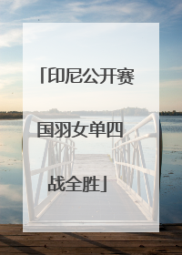 印尼公开赛 国羽女单四战全胜
