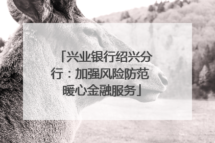 兴业银行绍兴分行：加强风险防范 暖心金融服务