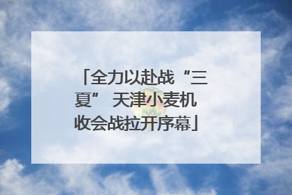 全力以赴战“三夏” 天津小麦机收会战拉开序幕