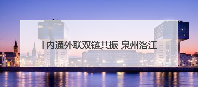 内通外联双链共振 泉州洛江内外贸易高质量发展开新局