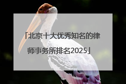 北京十大优秀知名的律师事务所排名2025