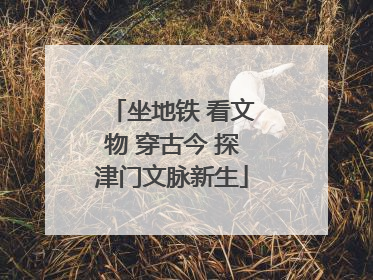 坐地铁 看文物 穿古今 探津门文脉新生