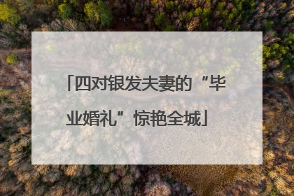 四对银发夫妻的“毕业婚礼”惊艳全城