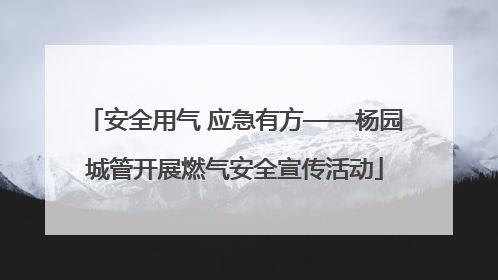 安全用气 应急有方——杨园城管开展燃气安全宣传活动