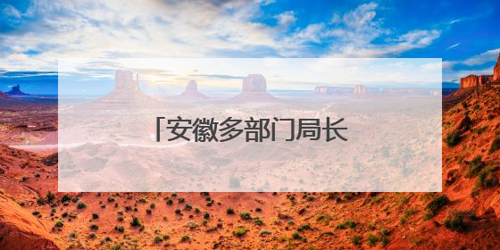 安徽多部门局长、主任职务调整！3市最新人事