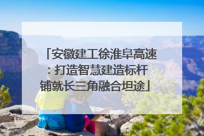 安徽建工徐淮阜高速：打造智慧建造标杆 铺就长三角融合坦途