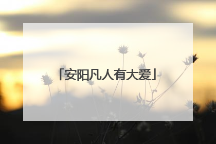 安阳凡人有大爱