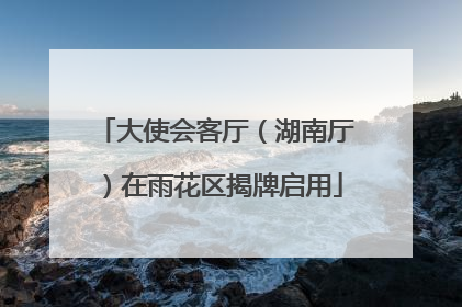 大使会客厅（湖南厅）在雨花区揭牌启用