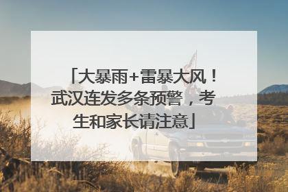 大暴雨+雷暴大风！武汉连发多条预警，考生和家长请注意