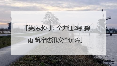 娄底水利：全力迎战强降雨 筑牢防汛安全屏障