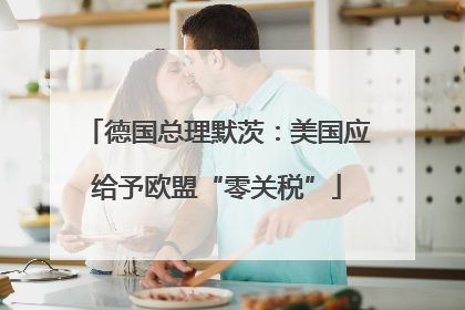 德国总理默茨：美国应给予欧盟“零关税”