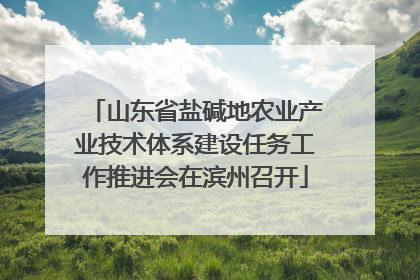山东省盐碱地农业产业技术体系建设任务工作推进会在滨州召开