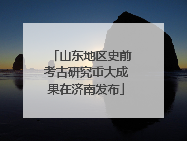 山东地区史前考古研究重大成果在济南发布