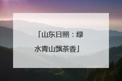 山东日照：绿水青山飘茶香