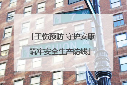 工伤预防 守护安康 筑牢安全生产防线