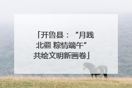 开鲁县：“月践北疆 粽情端午”共绘文明新画卷