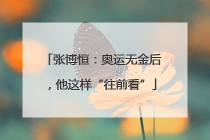 张博恒：奥运无金后，他这样“往前看”